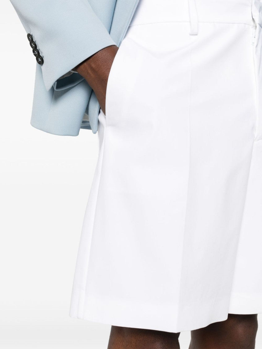 White Low Waist Shorts 2