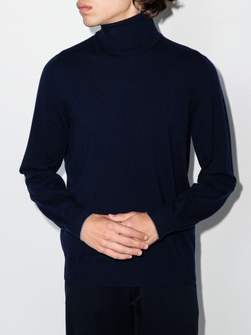 Blue Turtleneck Sweater 2