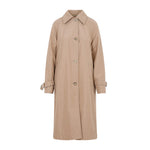 Beige Single Breasted Trench Coat 1