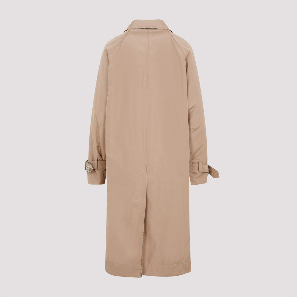 Beige Single Breasted Trench Coat 4
