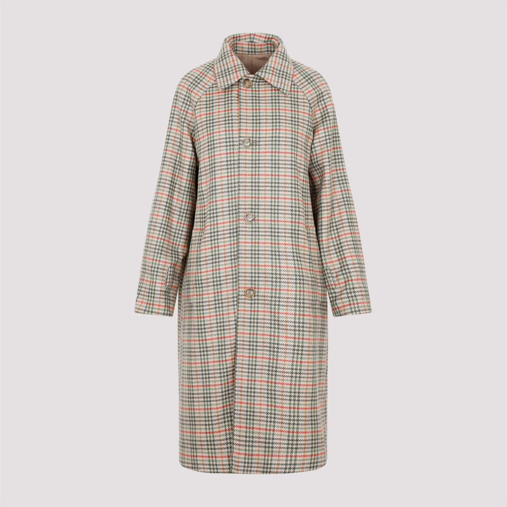 Beige Single Breasted Trench Coat 5