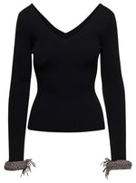 Black V Neckline Top 1
