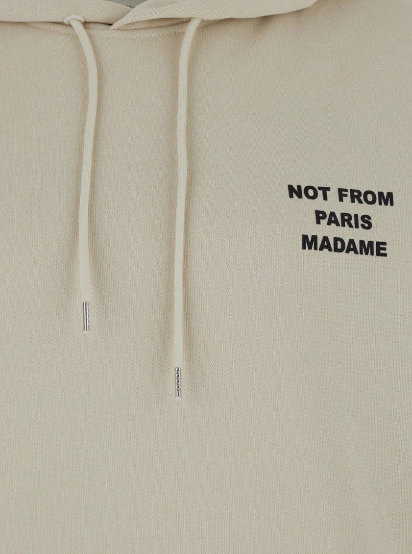 Beige Logo Hoodie 3