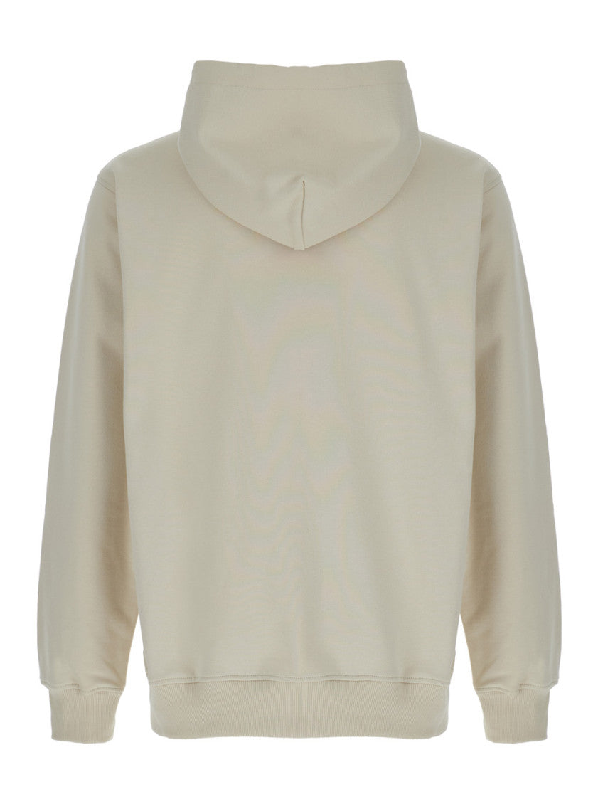 Beige Logo Hoodie 2