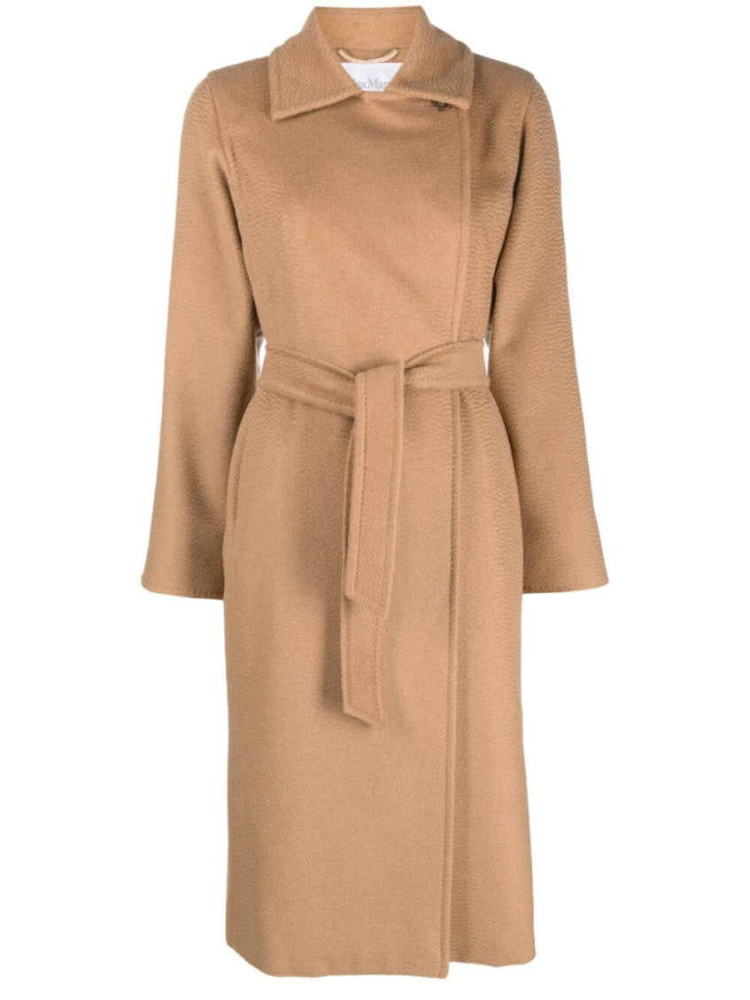 Beige Regular Fit Long Coat 1