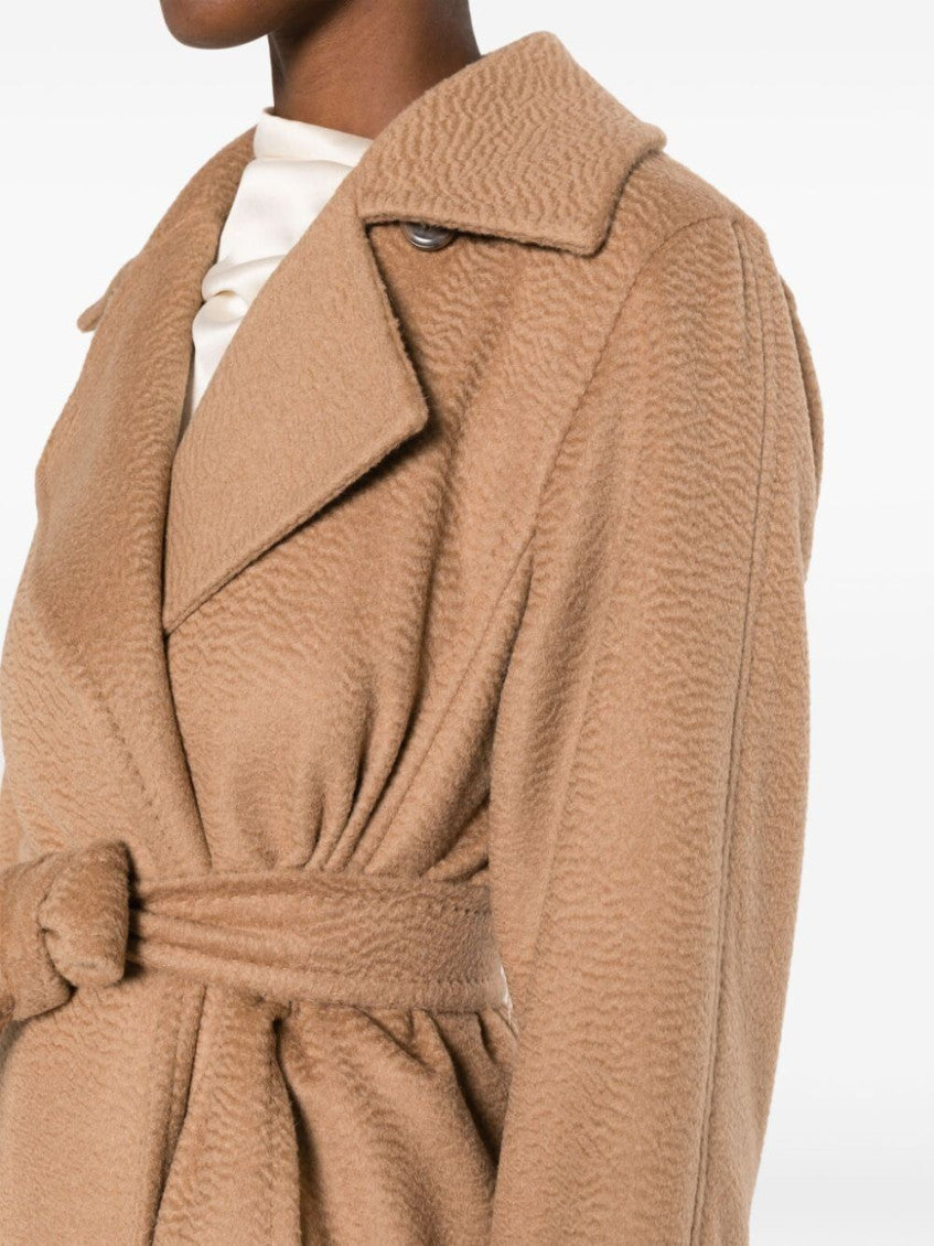 Beige Regular Fit Long Coat 3