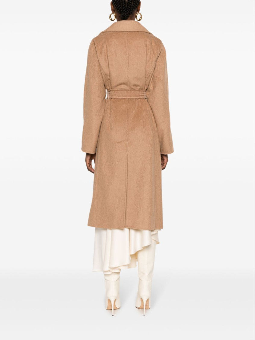Beige Regular Fit Long Coat 5