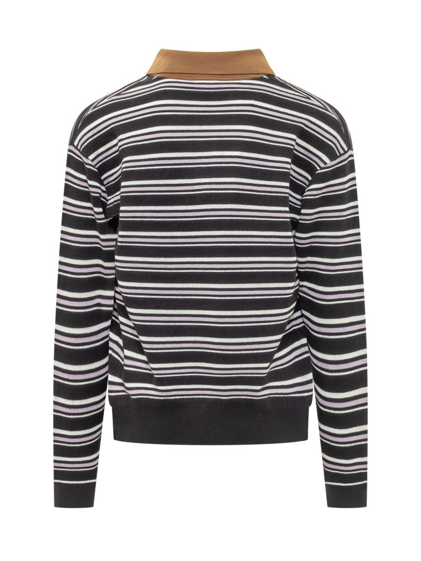 Dark Navy Stripes Polo 2