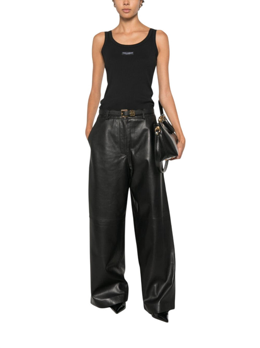Black Round Neck Top 1