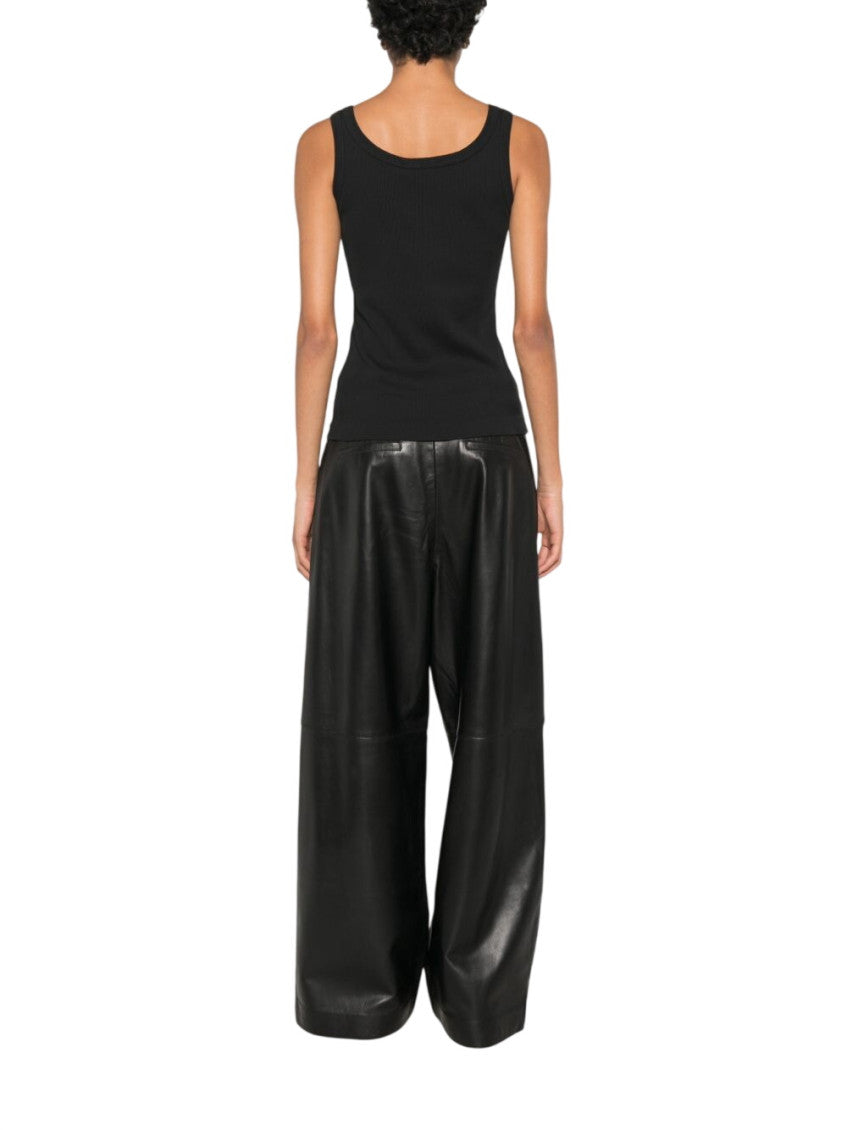 Black Round Neck Top 2