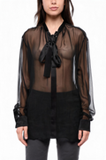 Black Round Neck Top 1