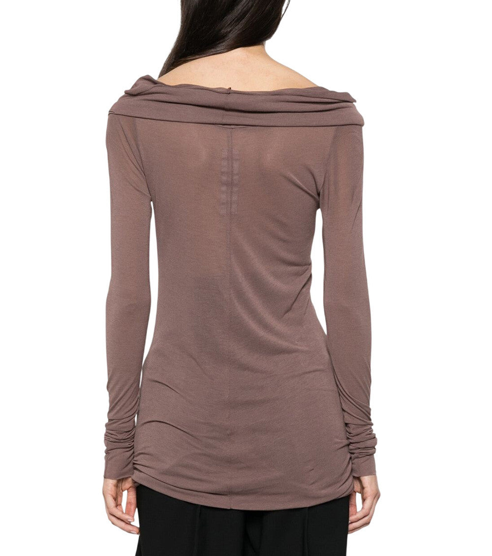 Brown Off Shoulder Top 2