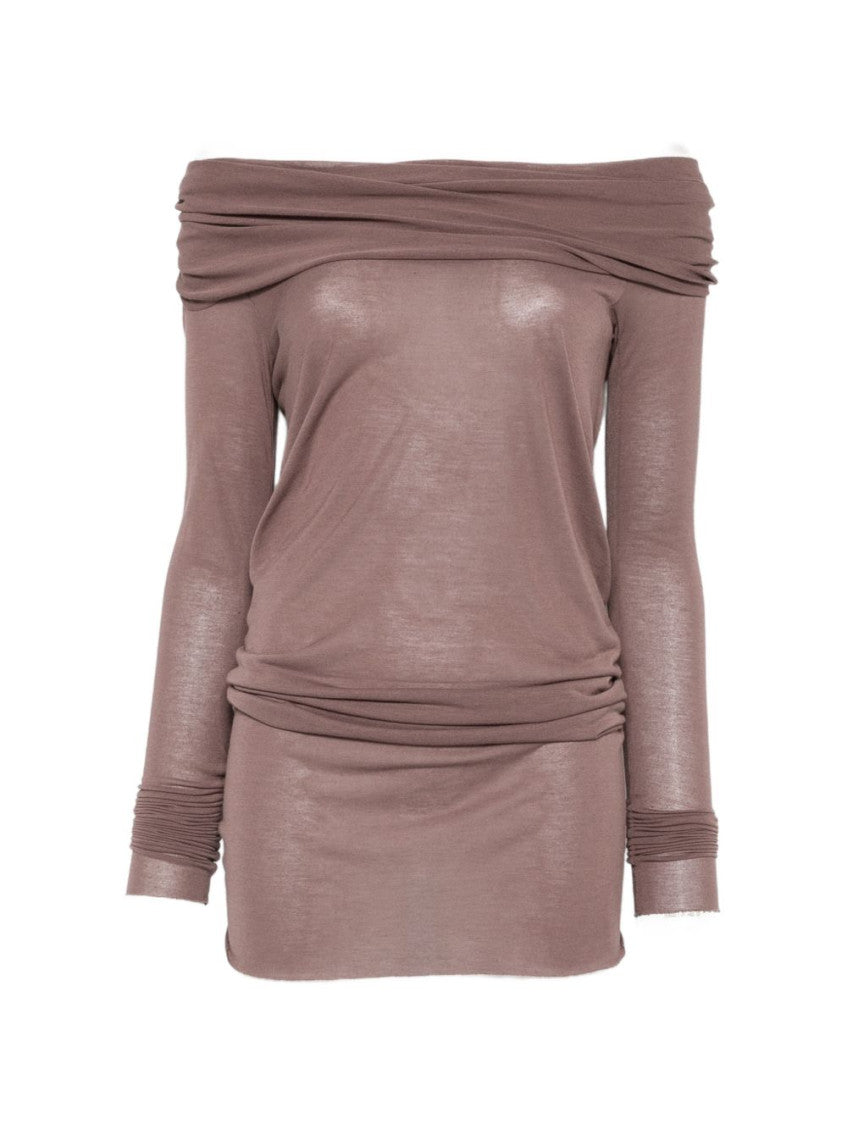 Brown Off Shoulder Top 3
