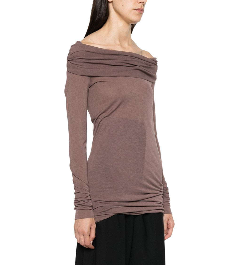 Brown Off Shoulder Top 4