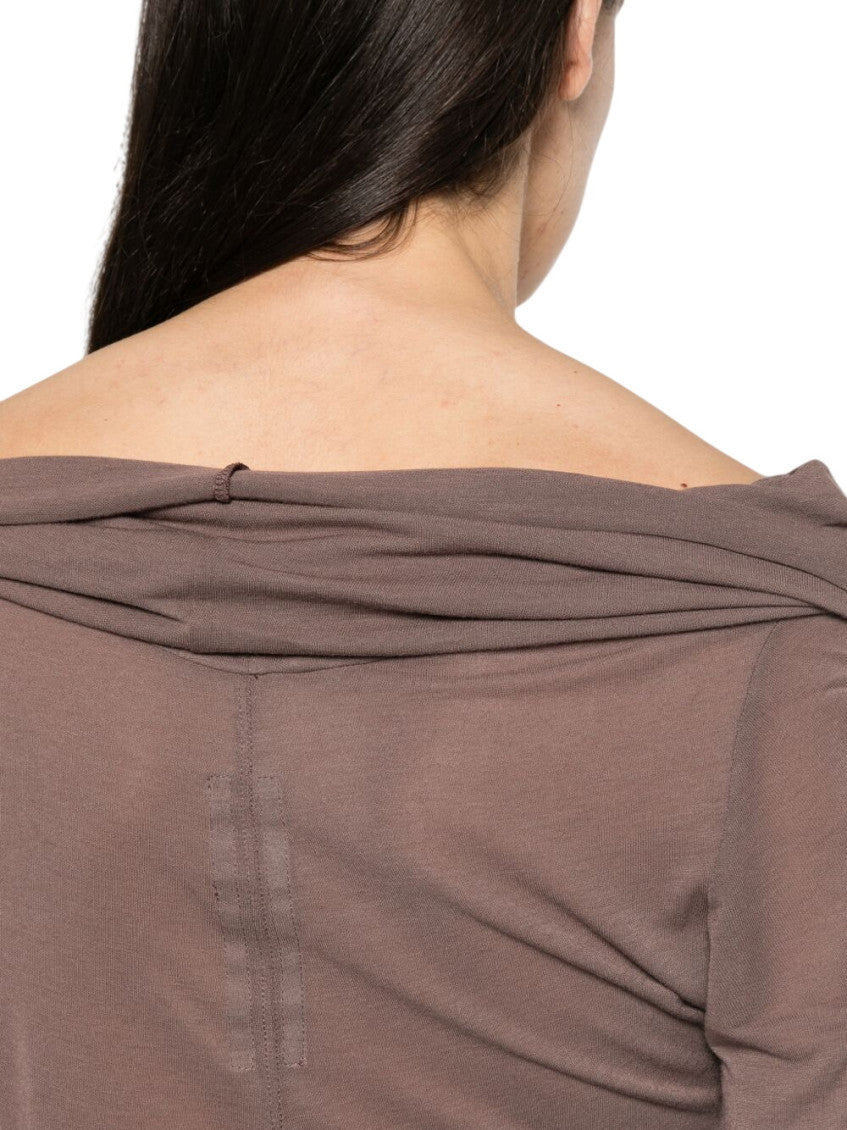 Brown Off Shoulder Top 5
