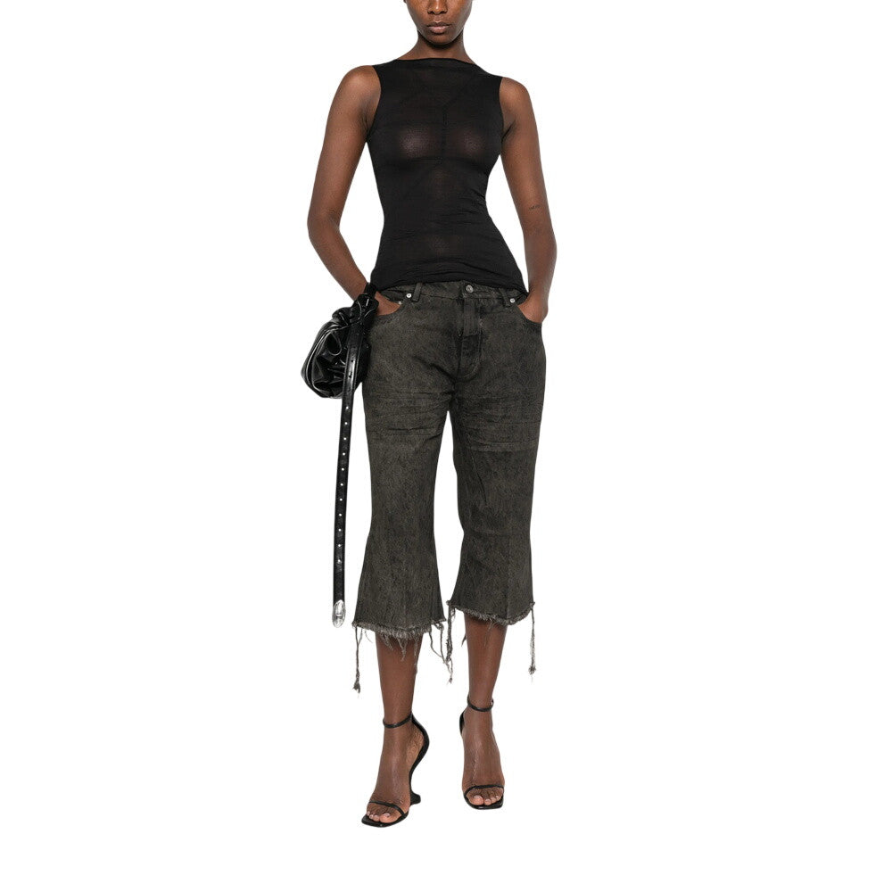 Black Boat Neck Top 1