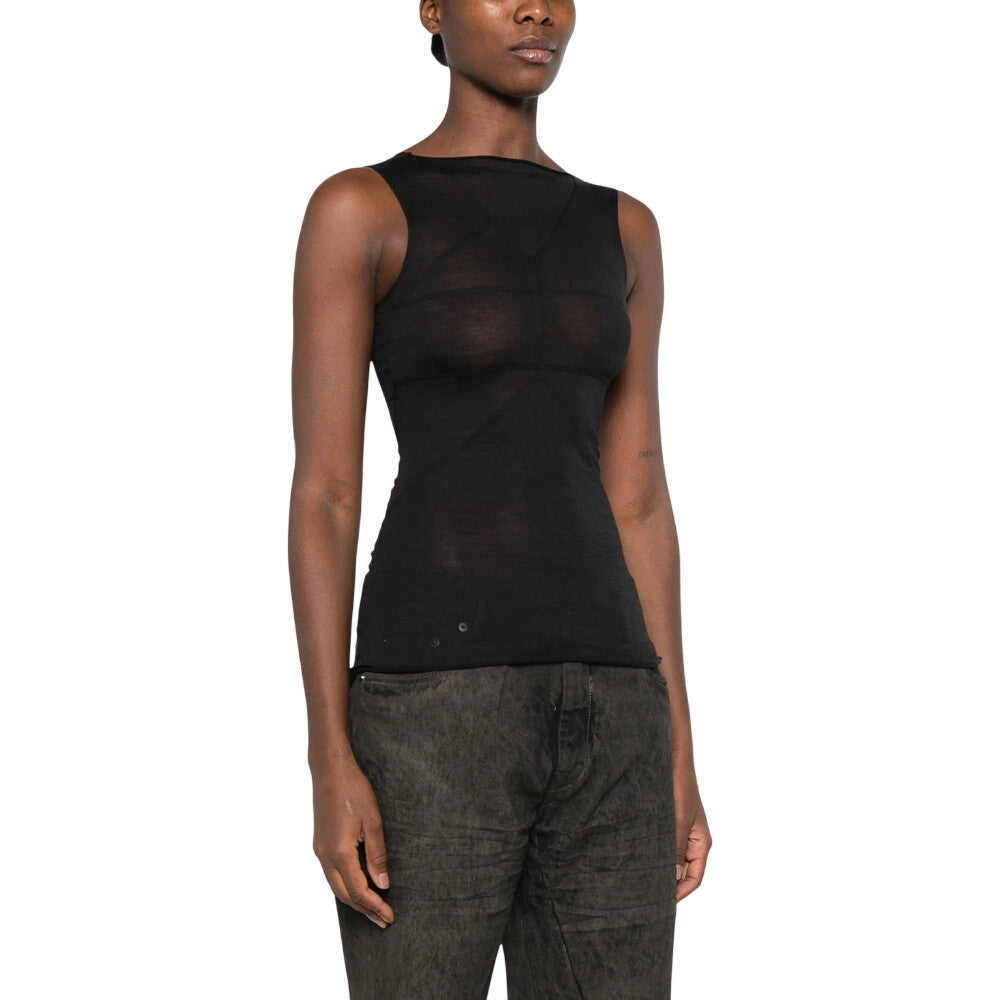 Black Boat Neck Top 5