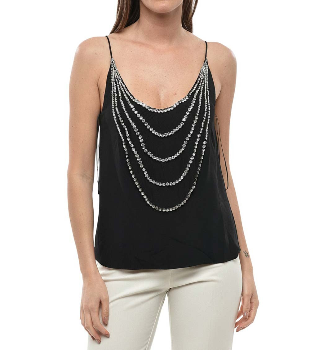 Black Scoop Neck Tank Top 1
