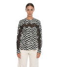 BlackWhite Crew Neck Top 1