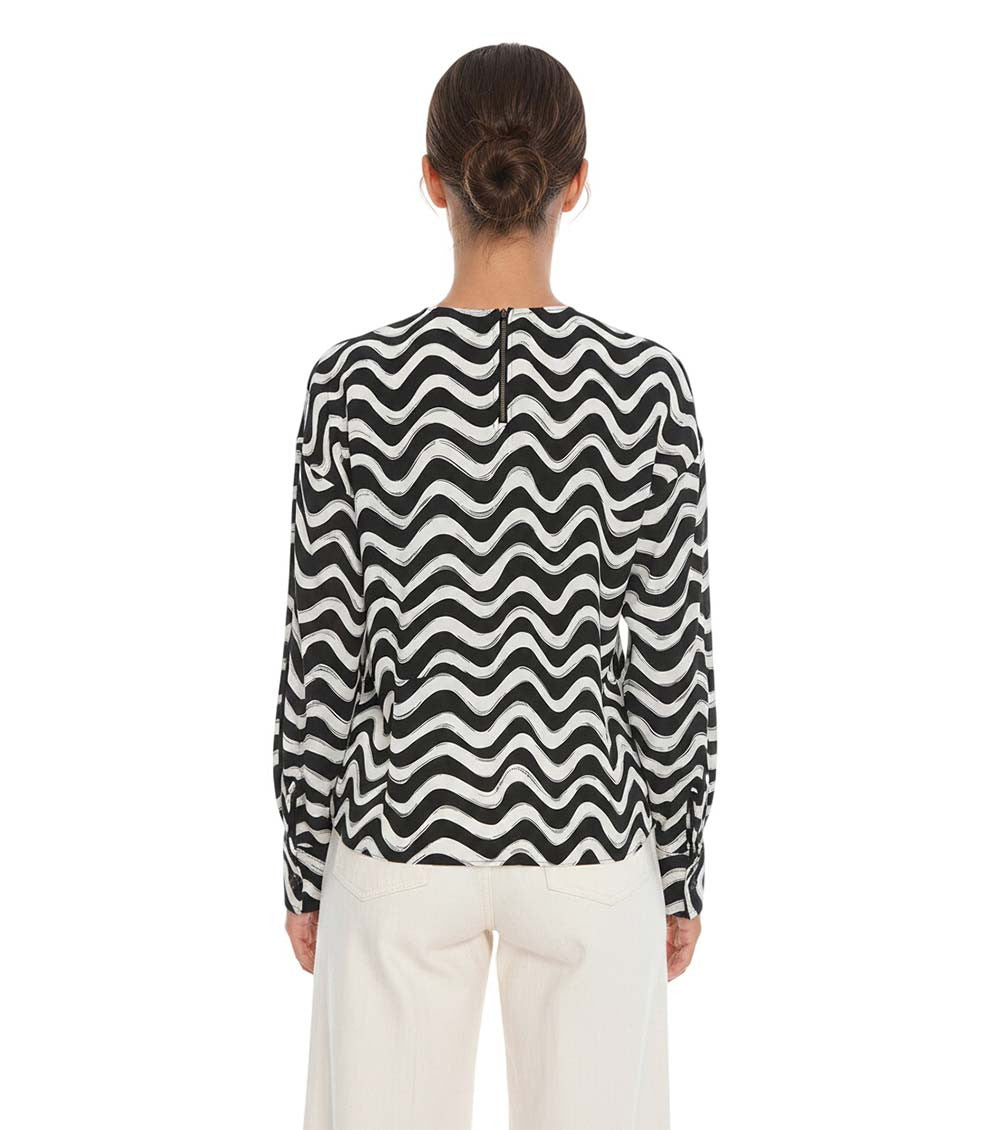 BlackWhite Crew Neck Top 2