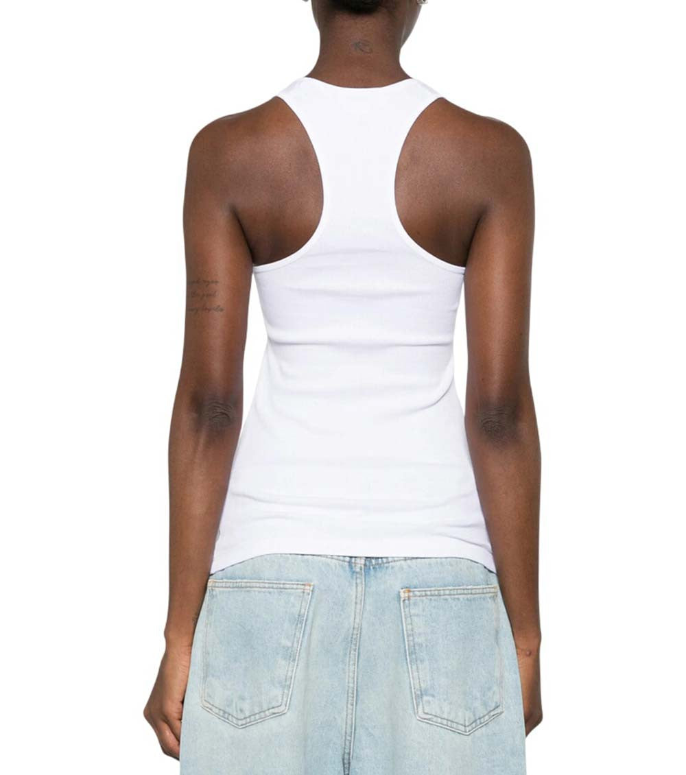 White Scoop Neck Top 2