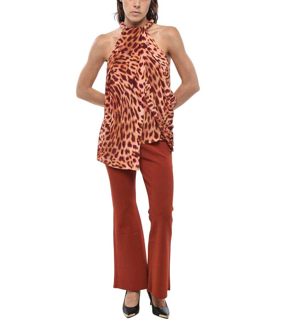 Orange Halter Neck Top 4