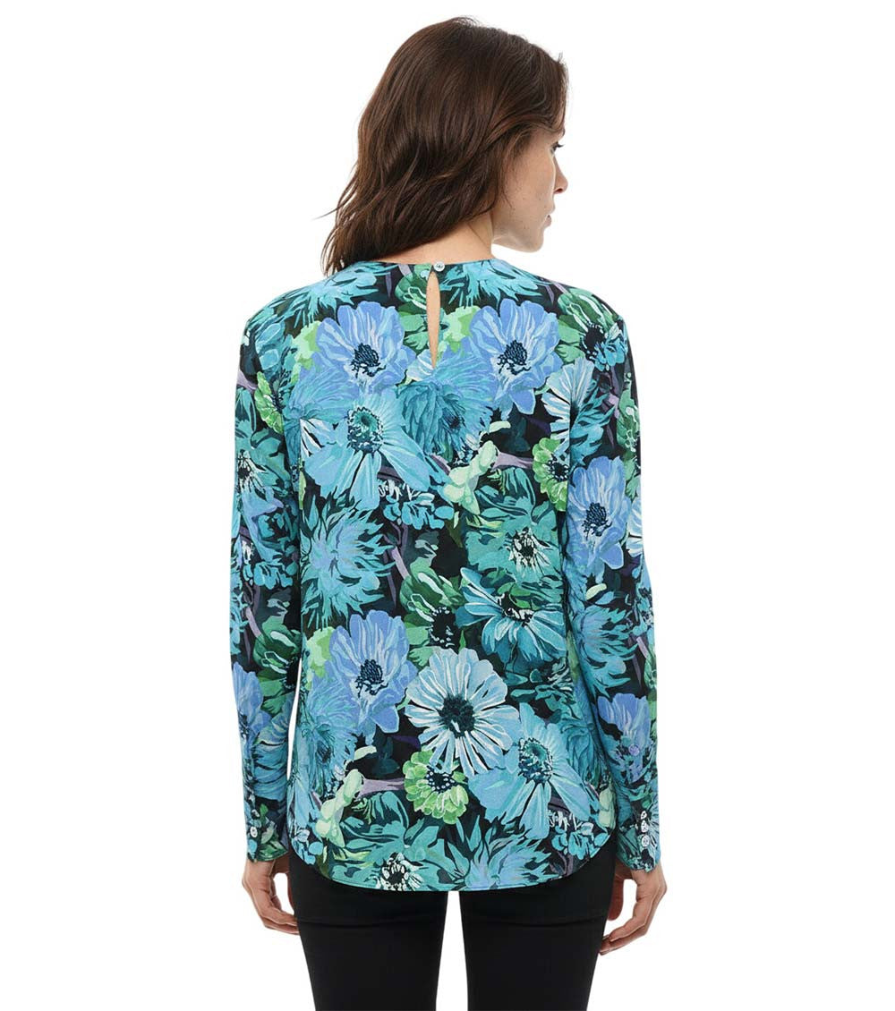 Dark Blue Crew Neck Top 2