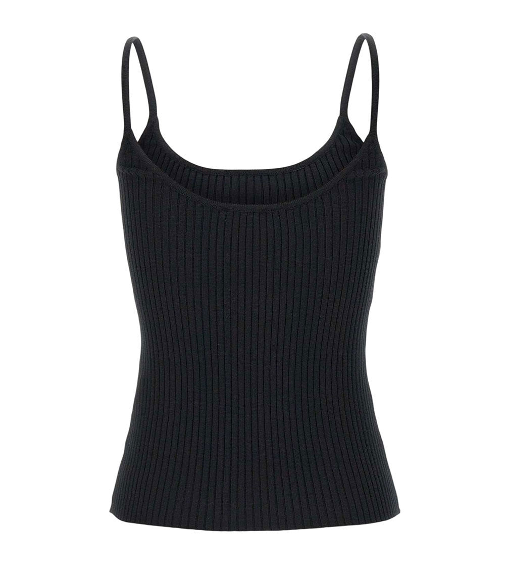 Black Scoop Neck Top 2