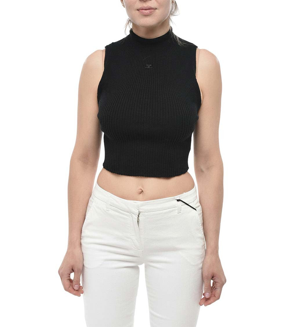 Black Turtle Neck Top 1
