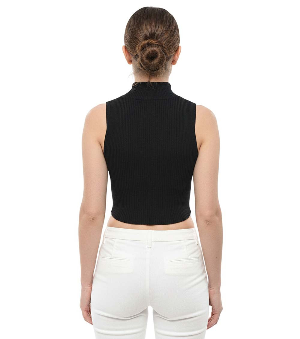 Black Turtle Neck Top 2