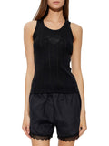 Black Round Neck Top 1