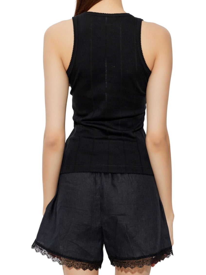 Black Round Neck Top 2