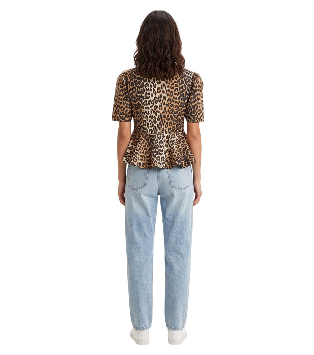 Brown Scoop Neck Top 2