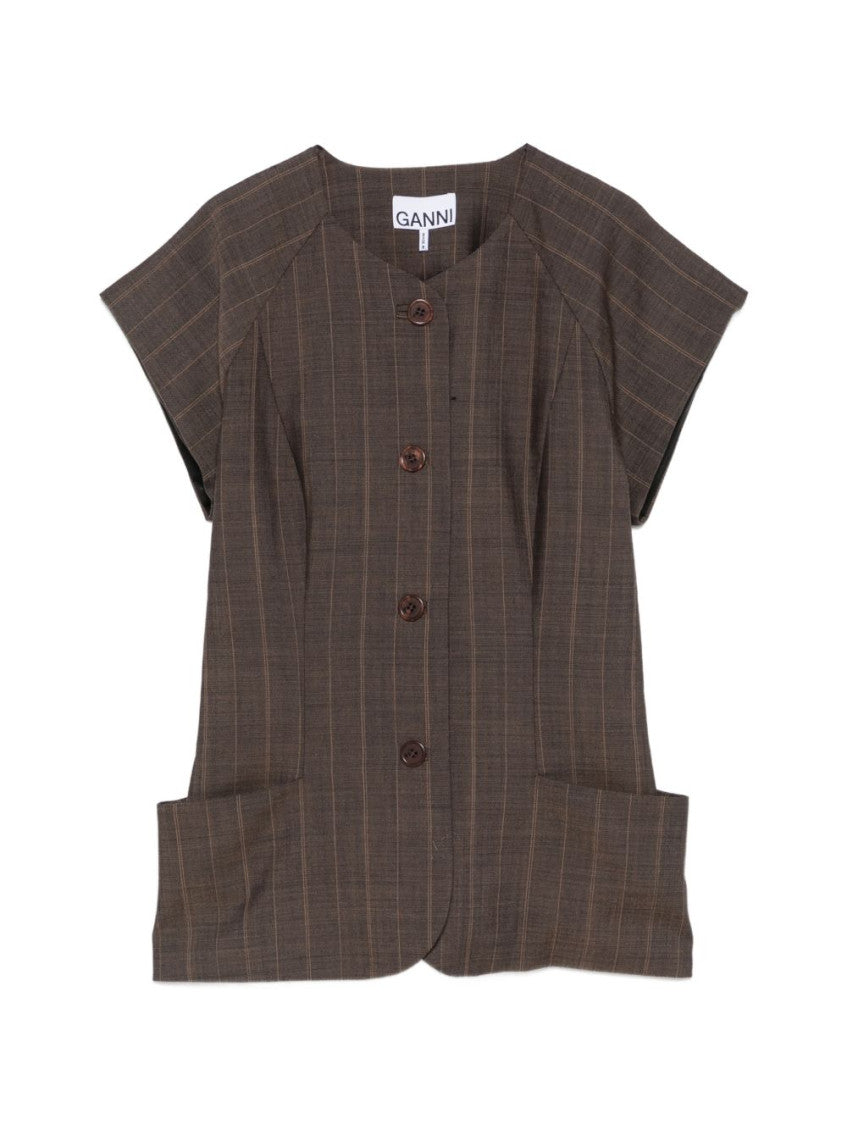 Dark Brown Crew Neck Top 3