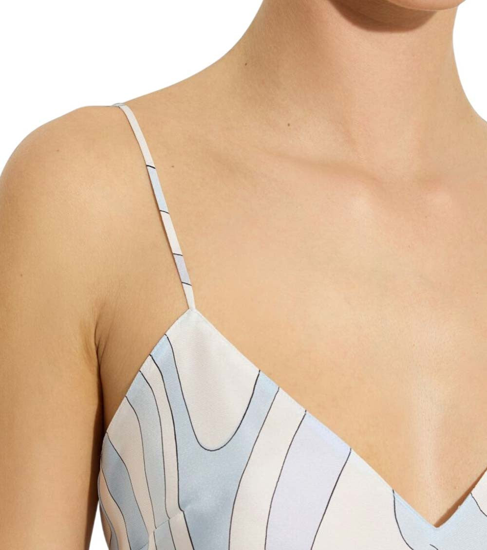 Light Blue V Neck Top 3