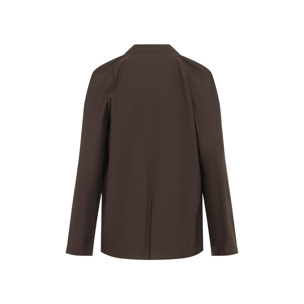 Brown Round Neck Top 2