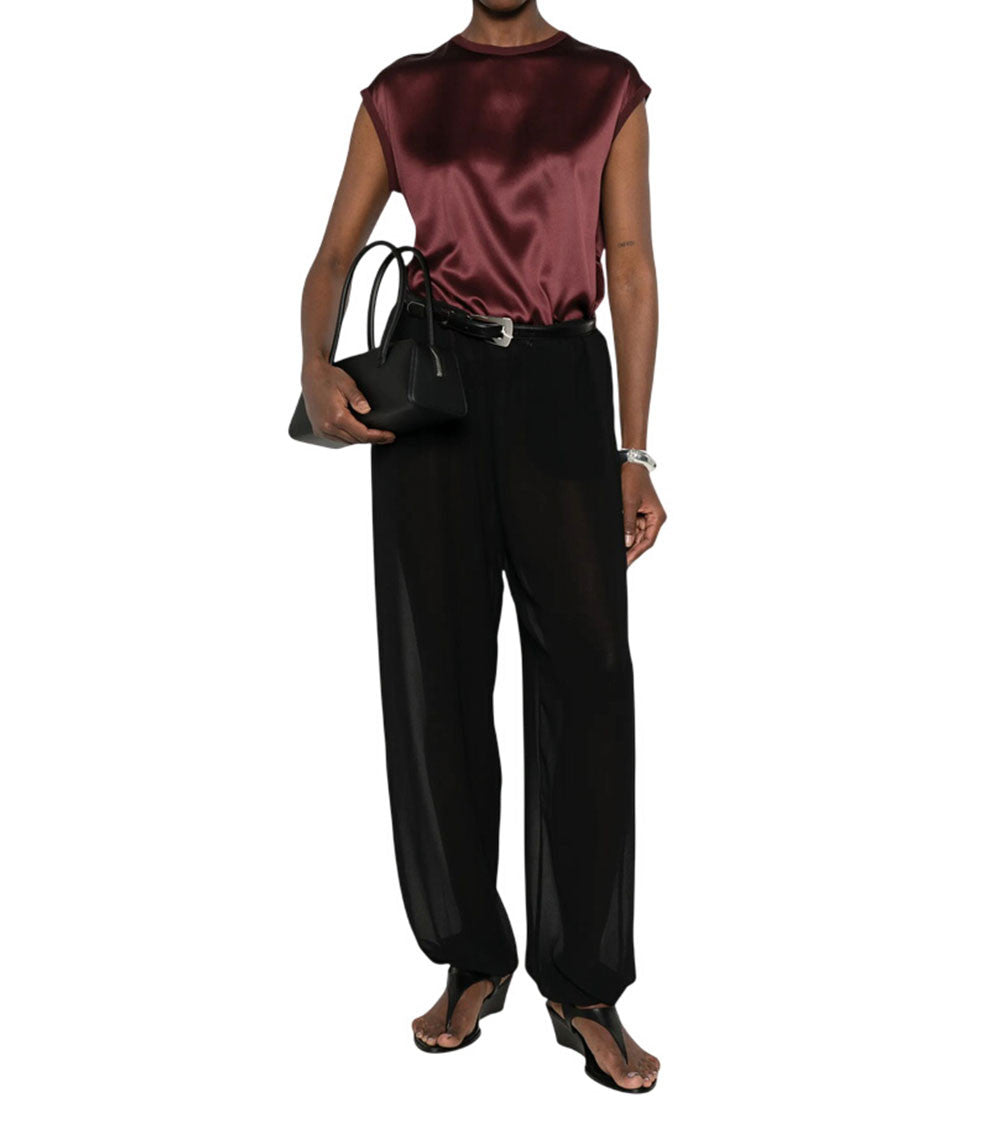 Maroon Round Neck Top 1