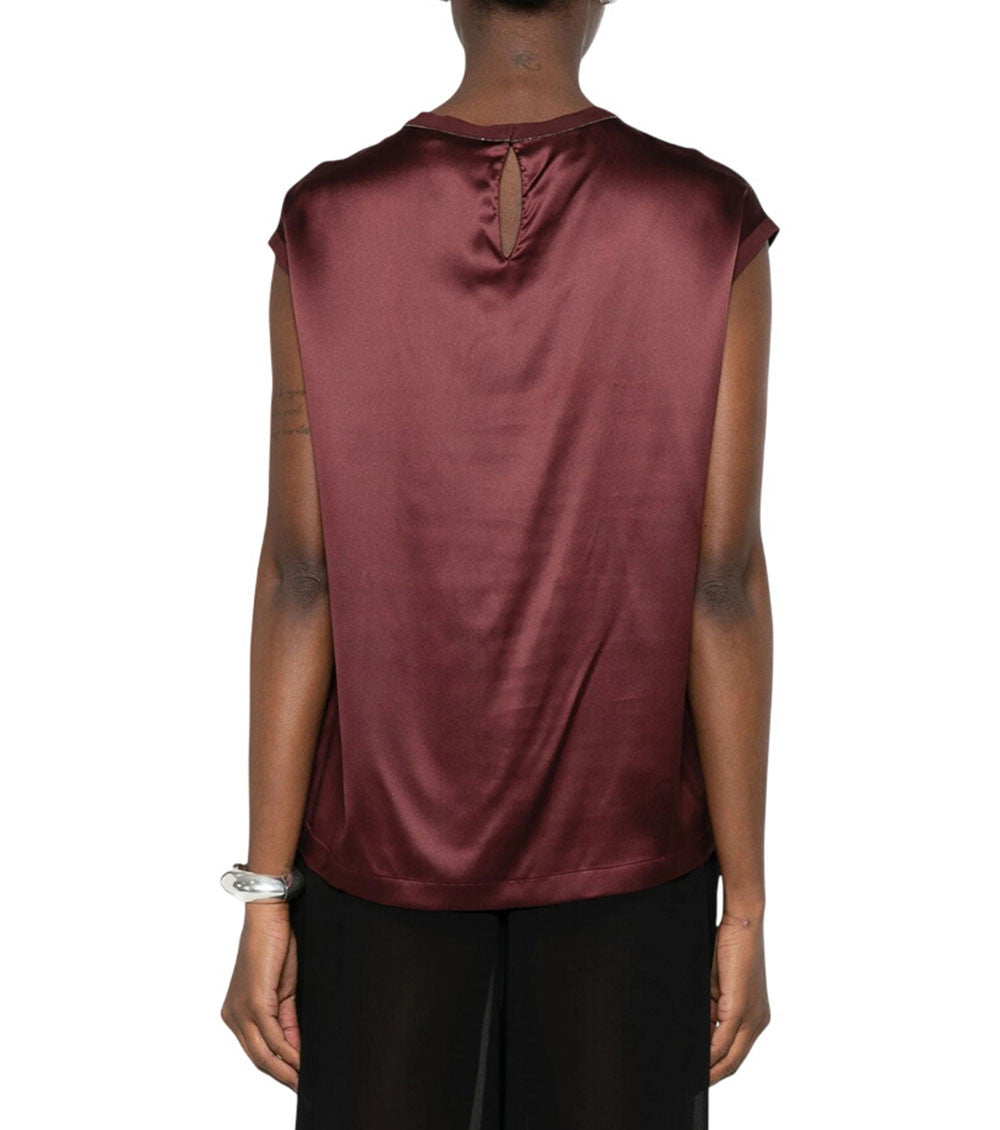 Maroon Round Neck Top 2