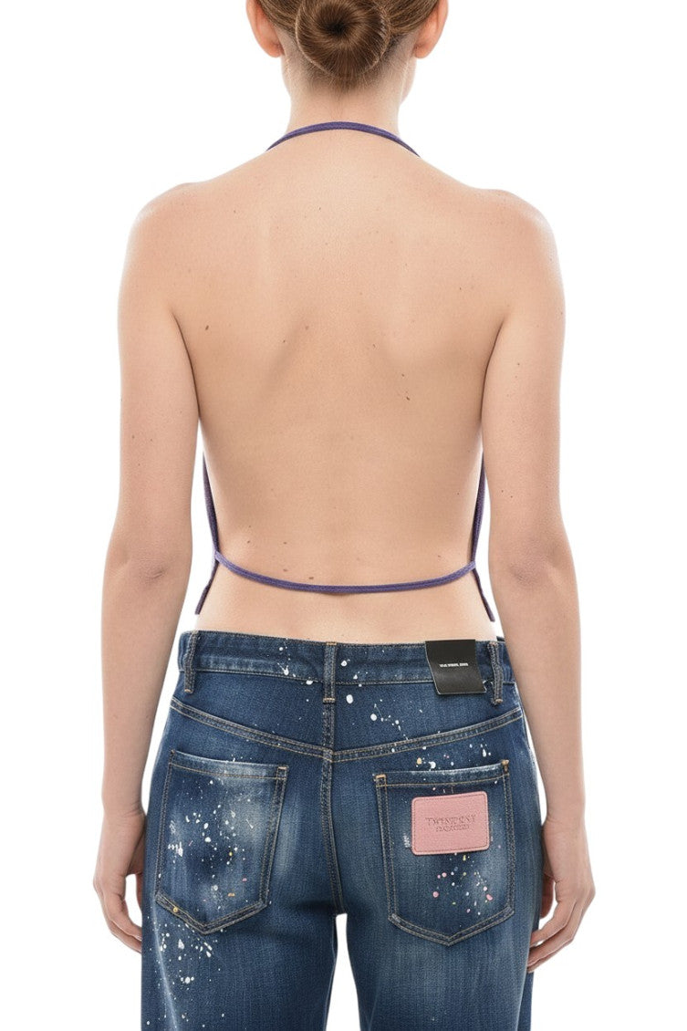 Purple Halter Neck Top 2