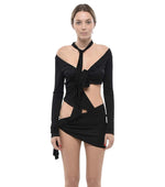 Black Halter Neck Top 1