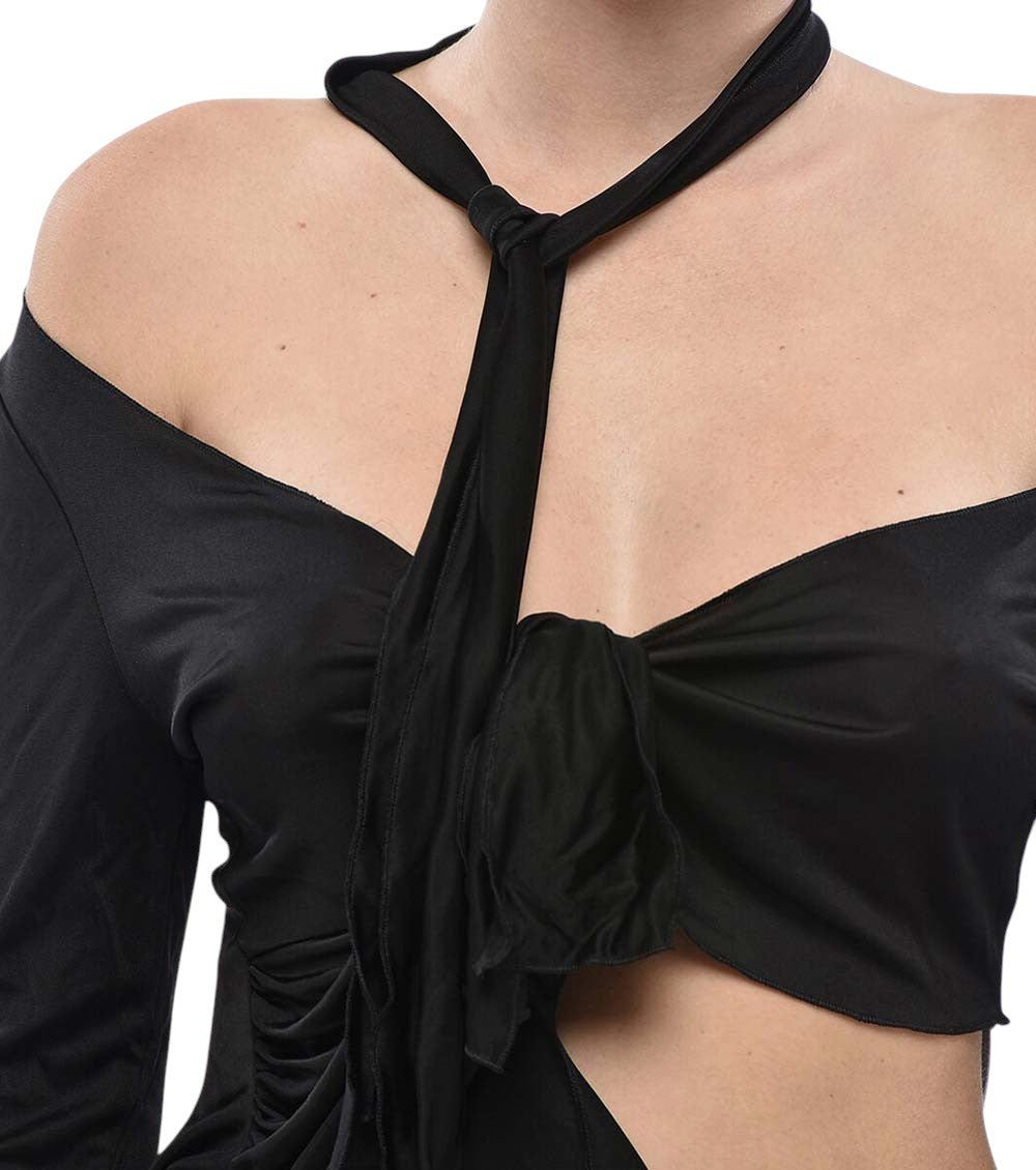 Black Halter Neck Top 3