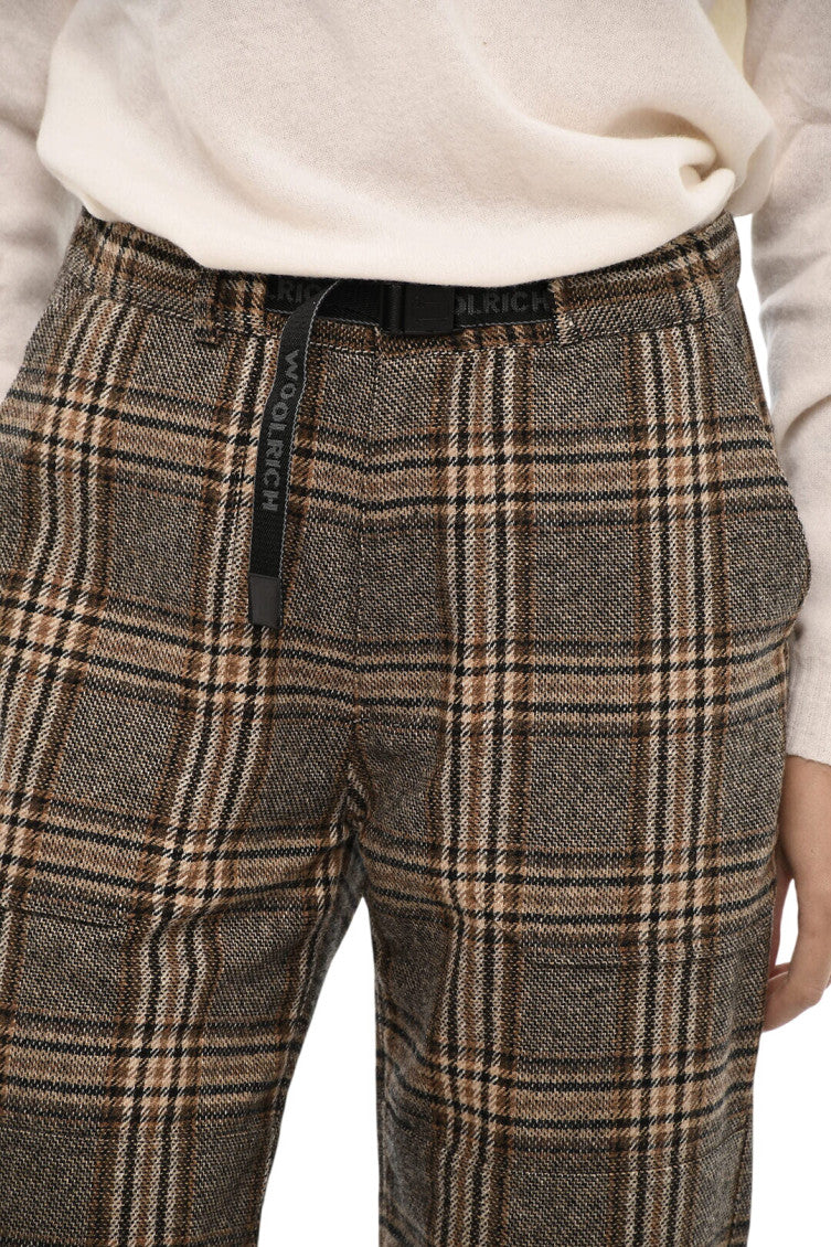 Brown Tapered Flat Front Pants 3