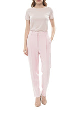 Light Pink Tapered Pleated Pants 1