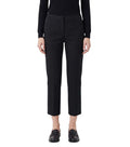 Black Slim Flat Front Pants 1