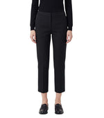 Black Slim Flat Front Pants 1