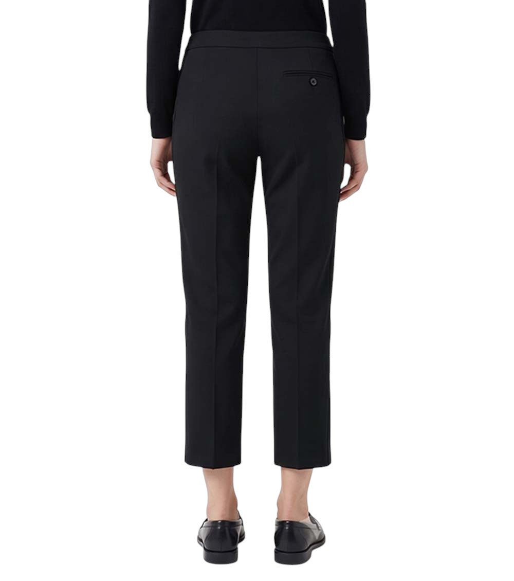 Black Slim Flat Front Pants 2