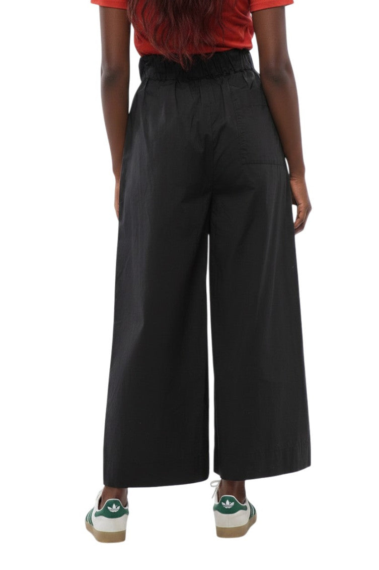 Black Relaxed Elasticated Pants 2