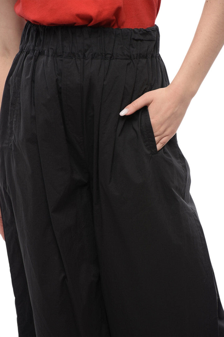 Black Relaxed Elasticated Pants 3