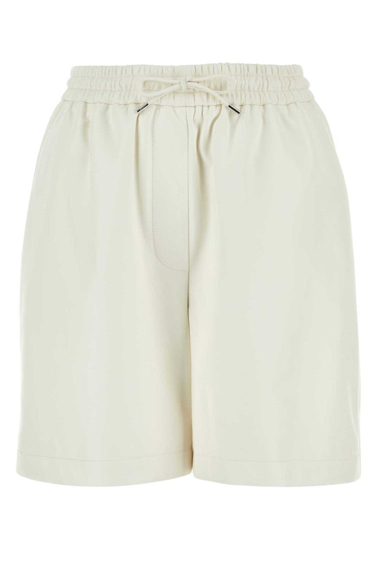 White leather shorts 1