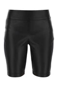 Black leather and fabric leggings 1